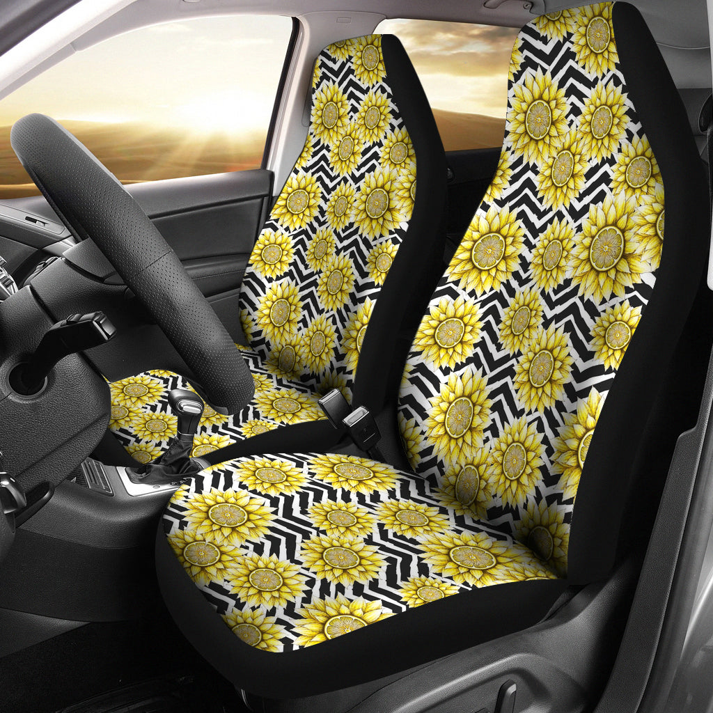 2022 Sunflower Pattern Car Seat Covers