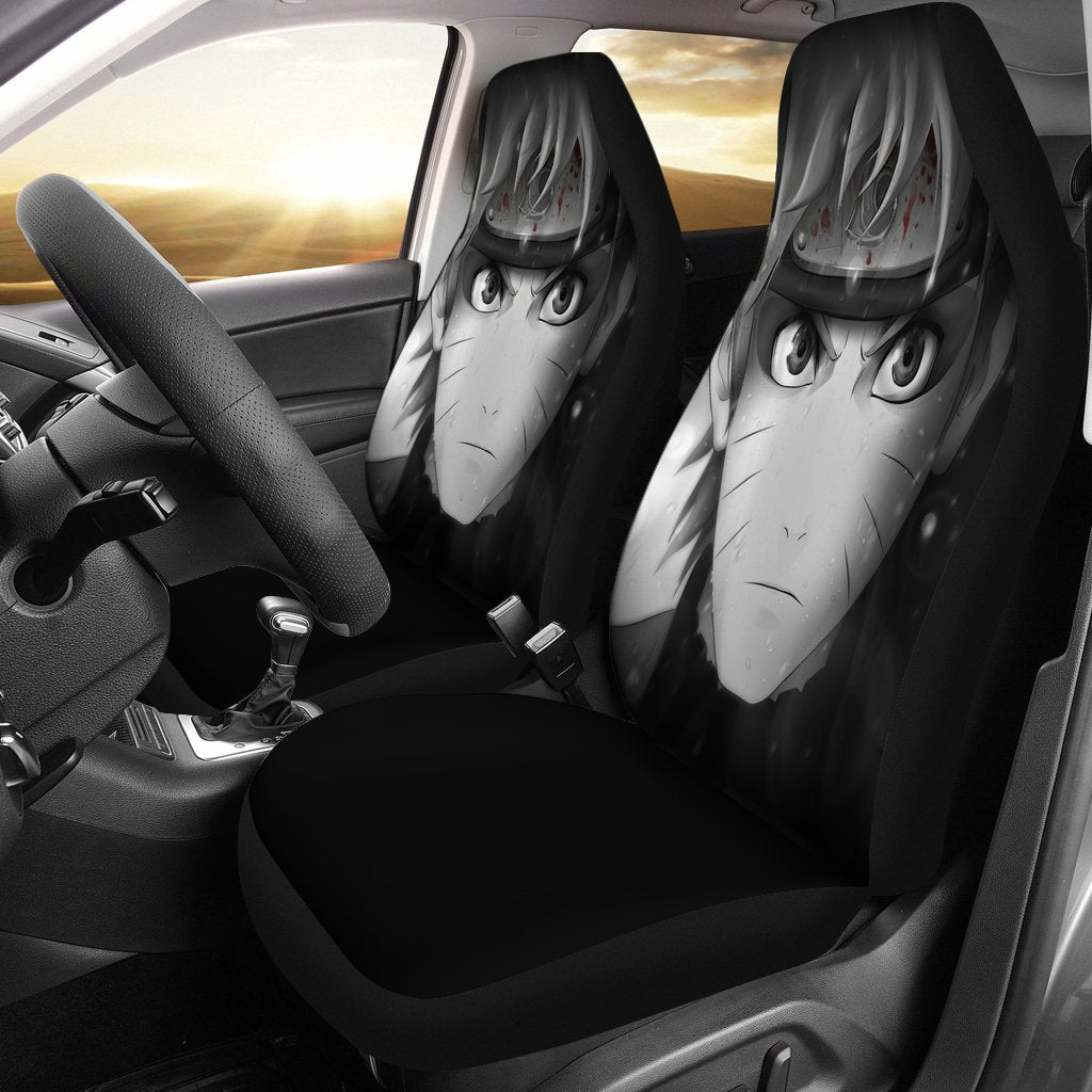 Naruto B&W Seat Covers