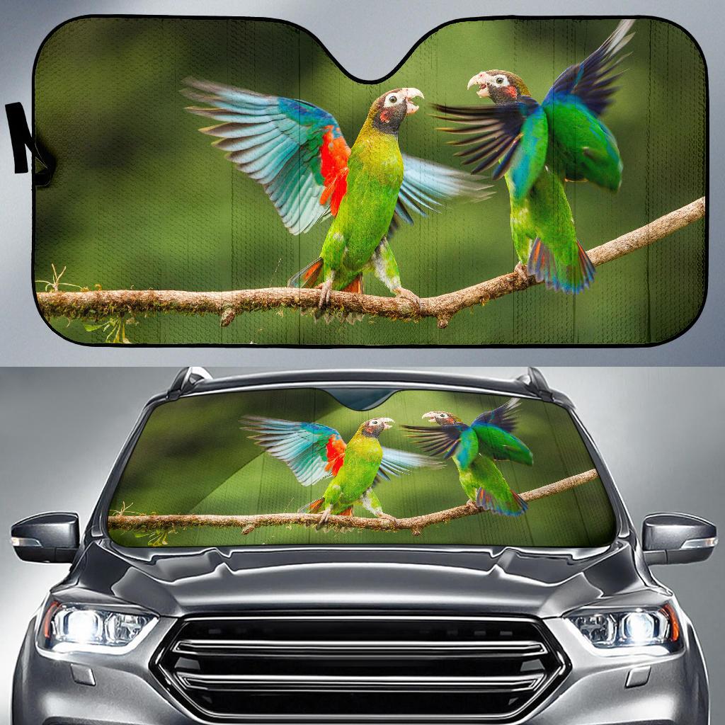 Parrots Love Birds Wings Hd 4K Car Sun Shade Gift Ideas 2022