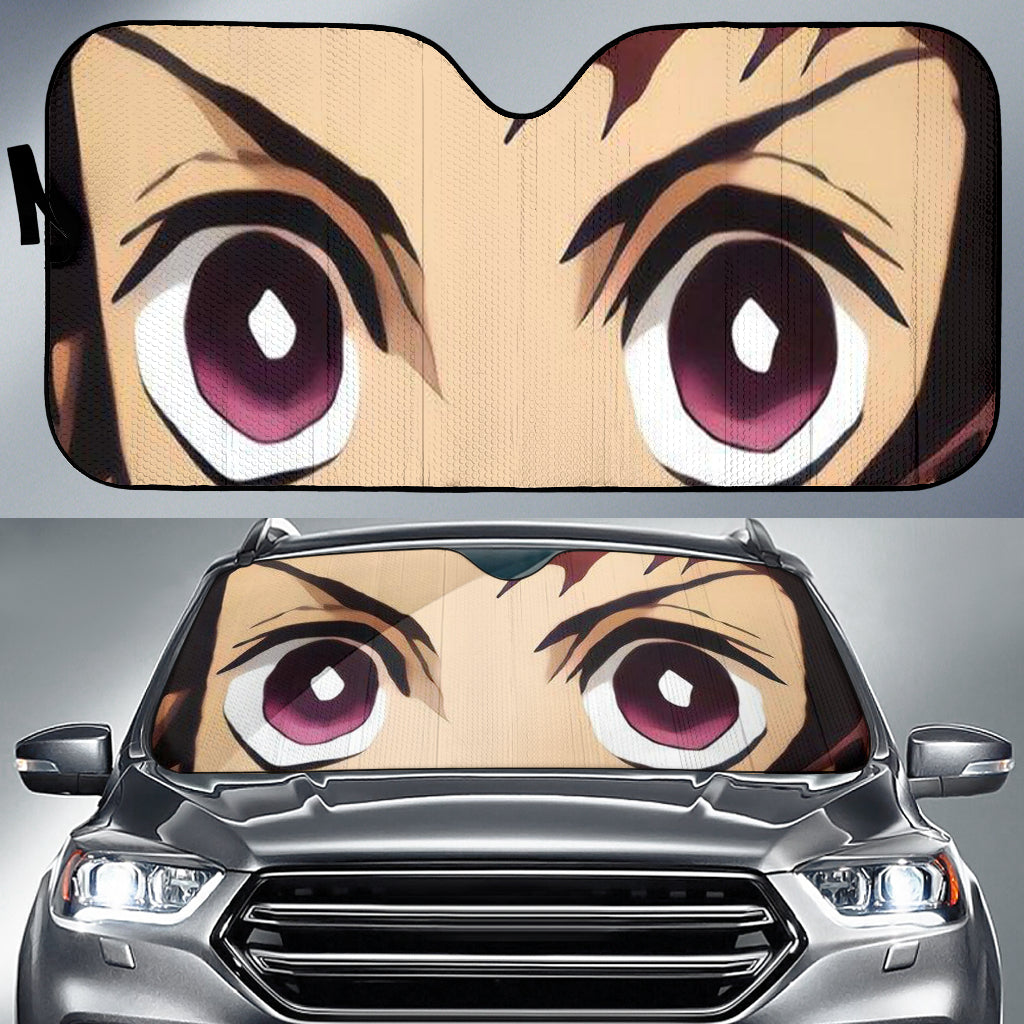 Tanjiro Demon Slayer Anime Custom Car Auto Sunshade