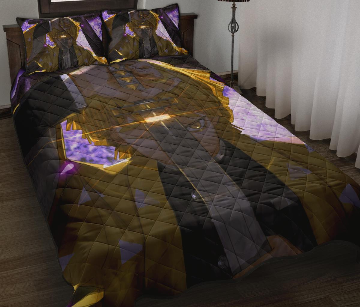 Demon Slayer 1 Anime Quilt Bed Set Pillow Case Amazing Decor Gift Ideas