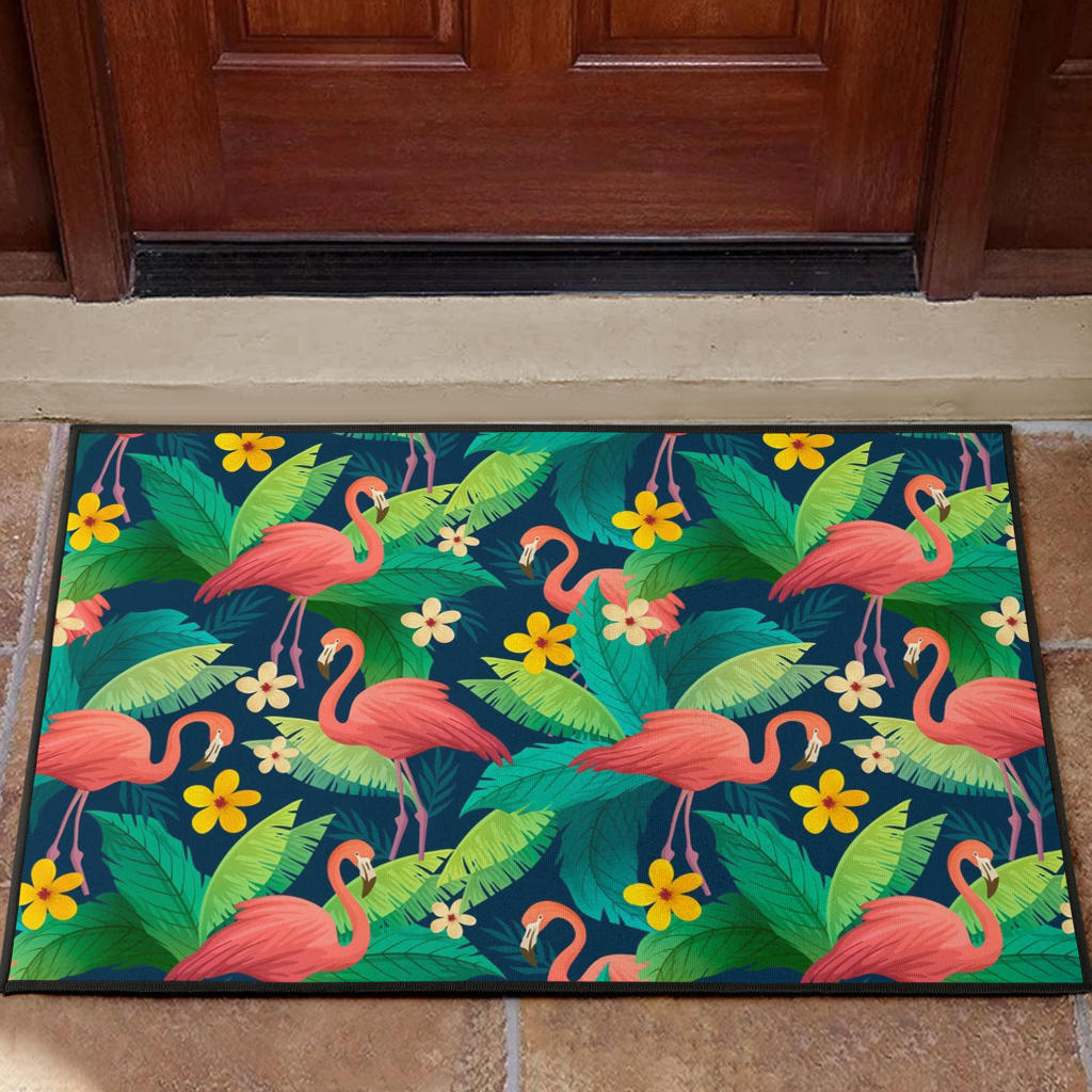 Tropical Flamingo Hawaii Door Mats Home Decor