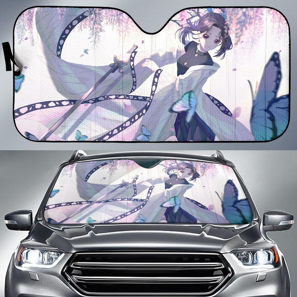 Shinobu Kochou Anime Girl Car Sun Shade Gift Ideas 2022