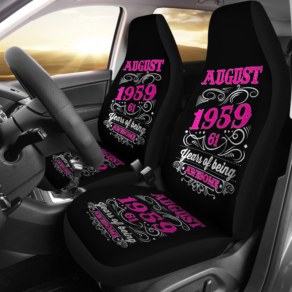 61 Years Of Being Awsome Seat Cover