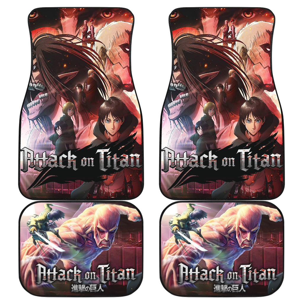 Attack On Titan 19 Anime Car Floor Mats Custom Car Accessories Car Decor 2022