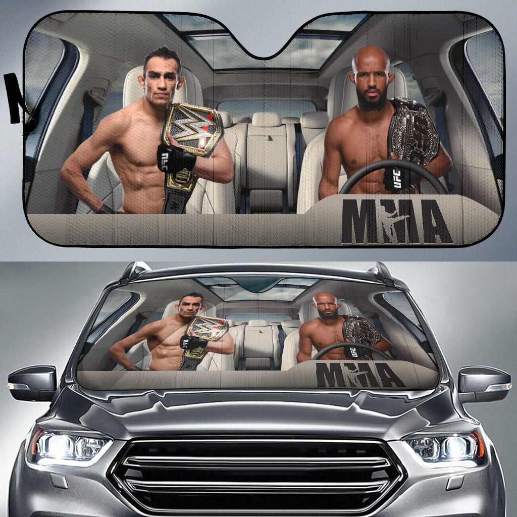 Demetrious Johnson Vs Tony Ferguson Mma Driving Auto Sun Shade