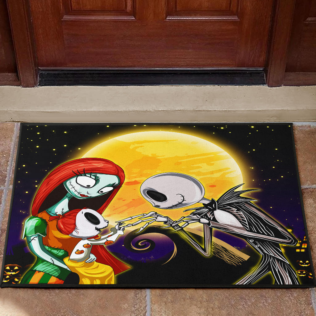 Nightmare Before Christmas Jack Skellington Family Door Mats