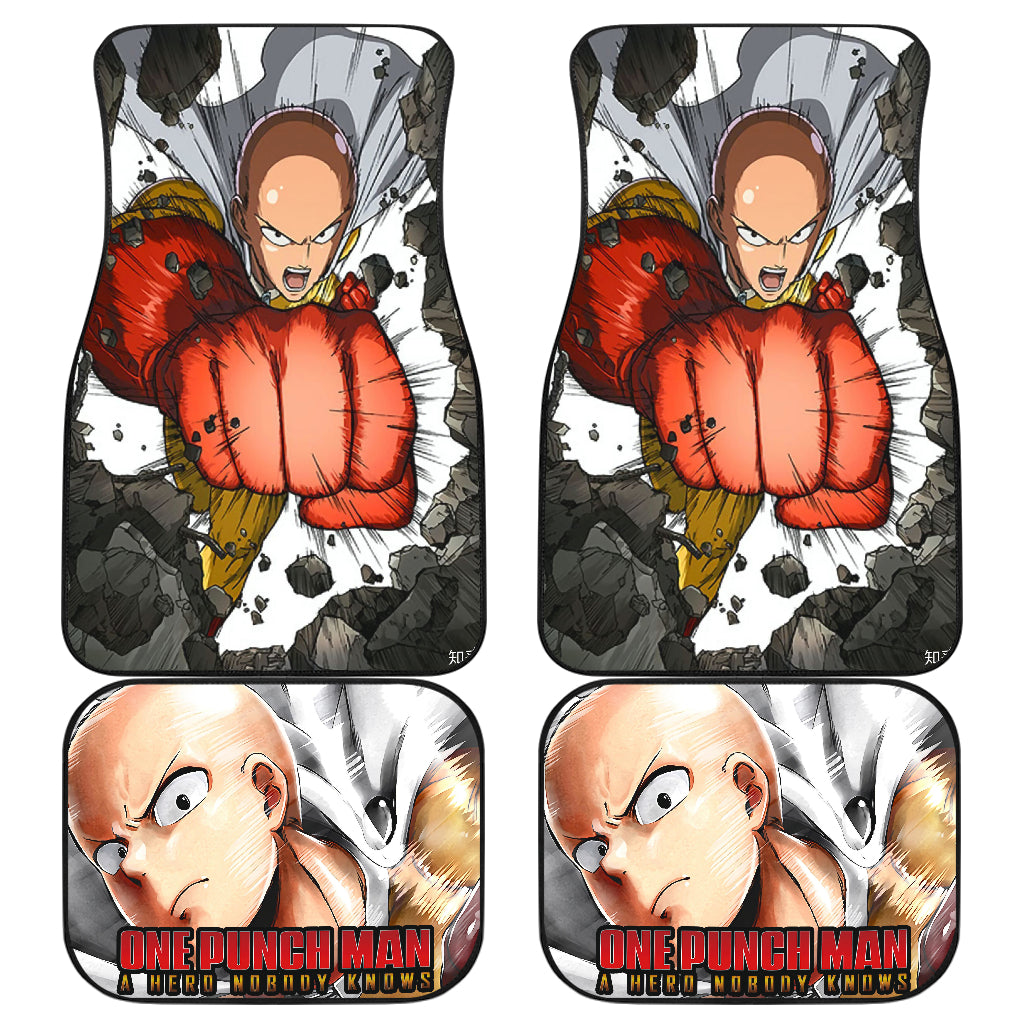 Saitama Punch Man 3 Car Floor Mats Custom Car Accessories Car Decor 2022