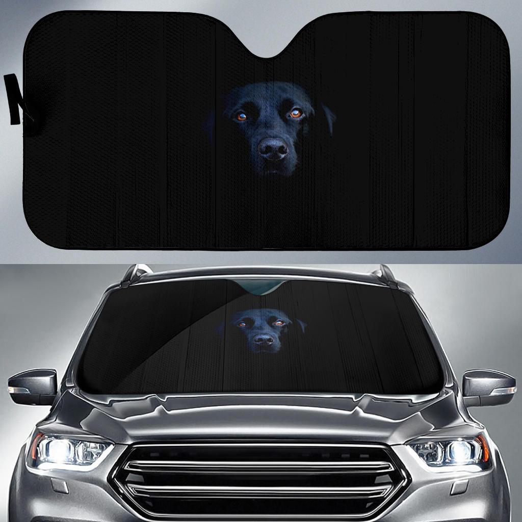 Black Labrador Labrador Retriever Breed Dog Dark Hd Car Sun Shade Gift Ideas 2021