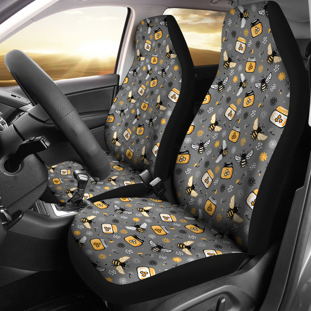 Bees And Flowers Car Seat Covers