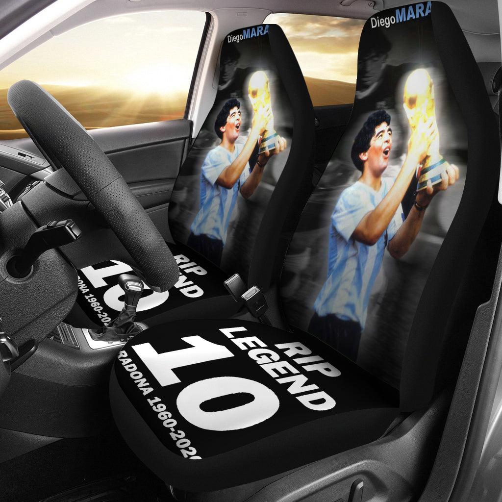 Mexico 1986 Diego Armando Maradona 10 Rip 1969 2022 Car Seat Covers Gift For Fooball