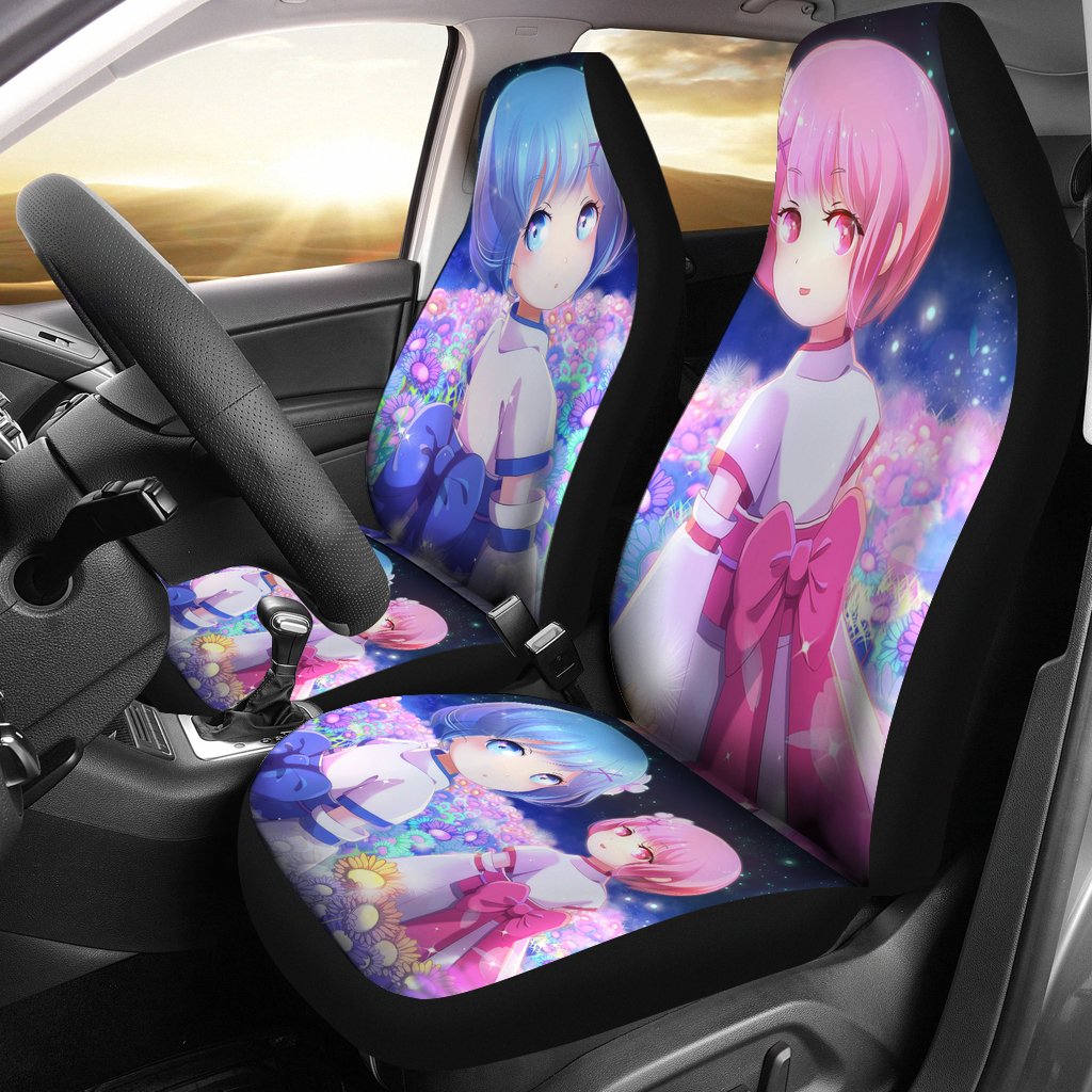 Rem And Ram Rezero Car Seat Covers 2 Amazing Best Gift Idea