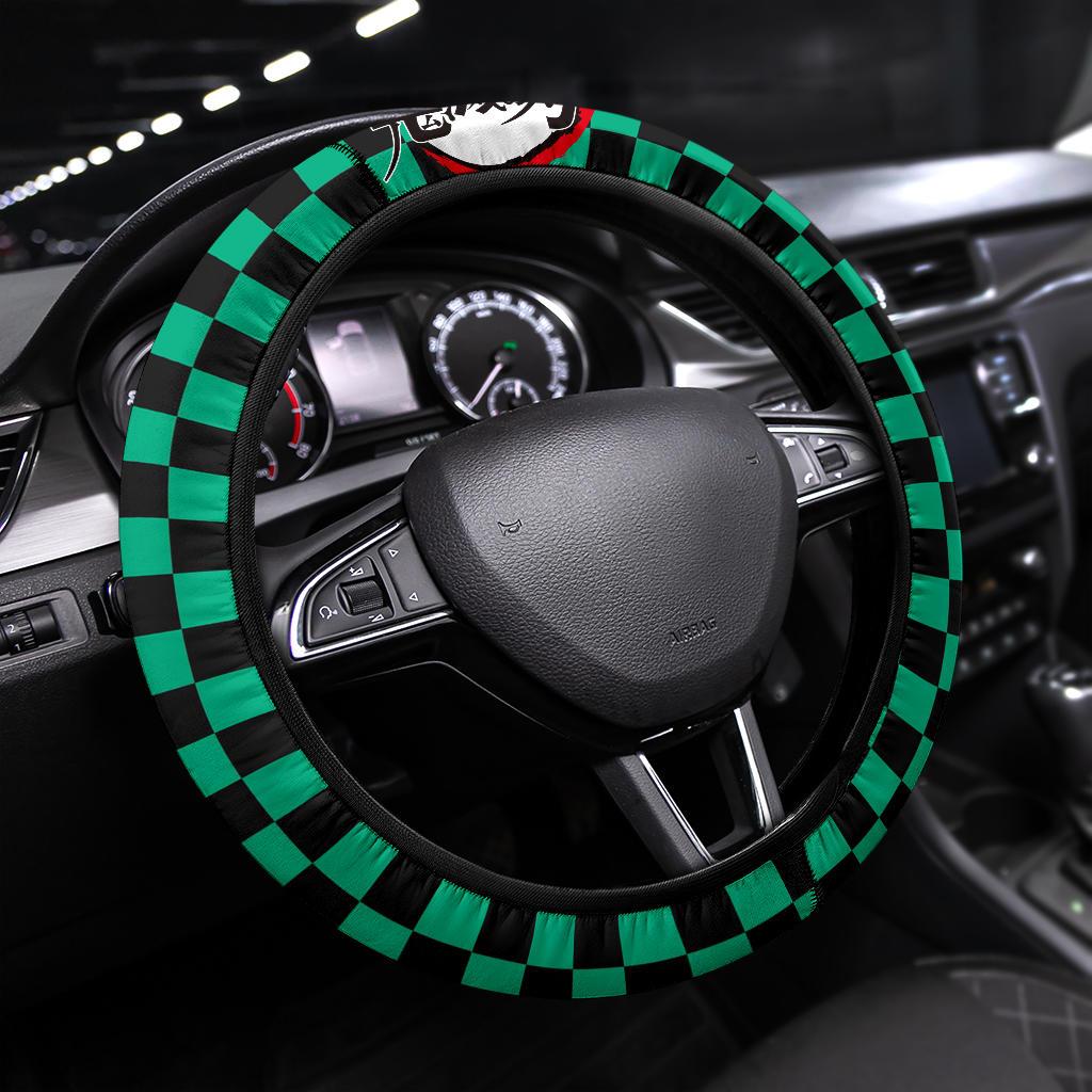 Tanjiro Demon Slayer Premium Car Steering Wheel Cover Style 1