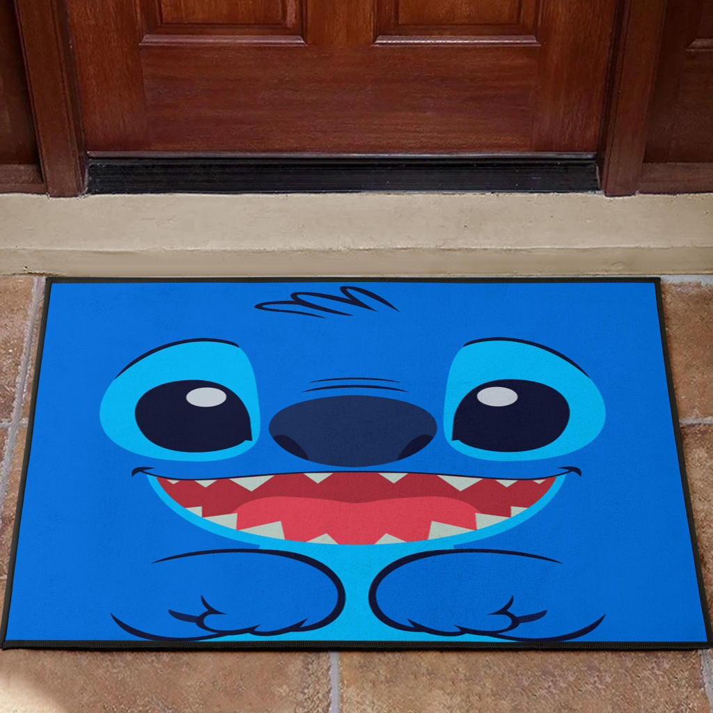 Stitch Cute Face Door Mats