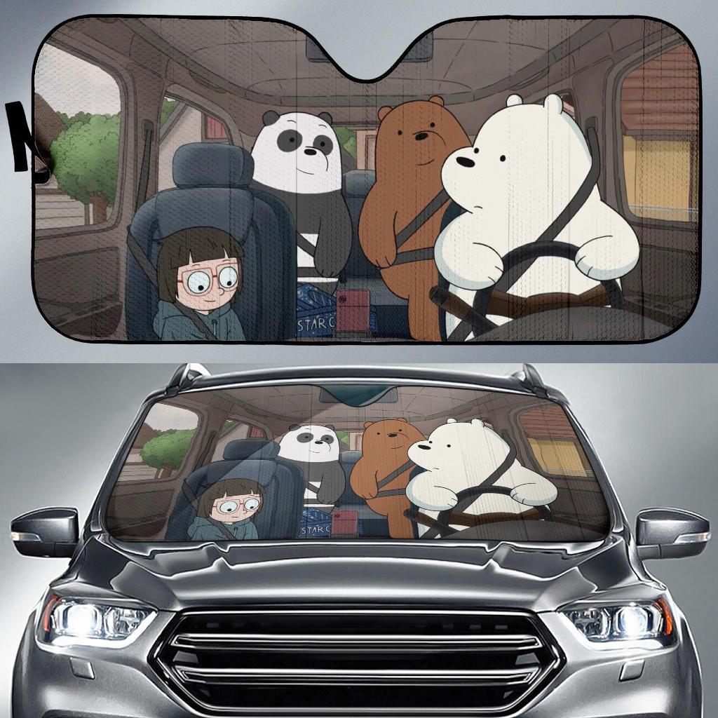 We Bare Bear Auto Sun Shades 1 Amazing Best Gift Ideas 2022