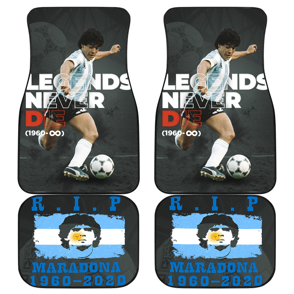 Diego Armando Maradona 10 Rip 1969 2022 32 Car Floor Mats Custom Car Accessories Car Decor 2022