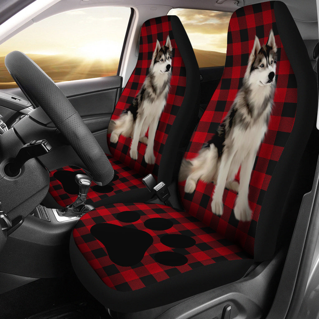 Siberian Husky Dog Car Seat Covers