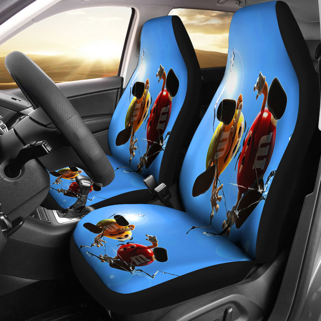 Over Broken Glass M&M Chocolate-Seat-Covers