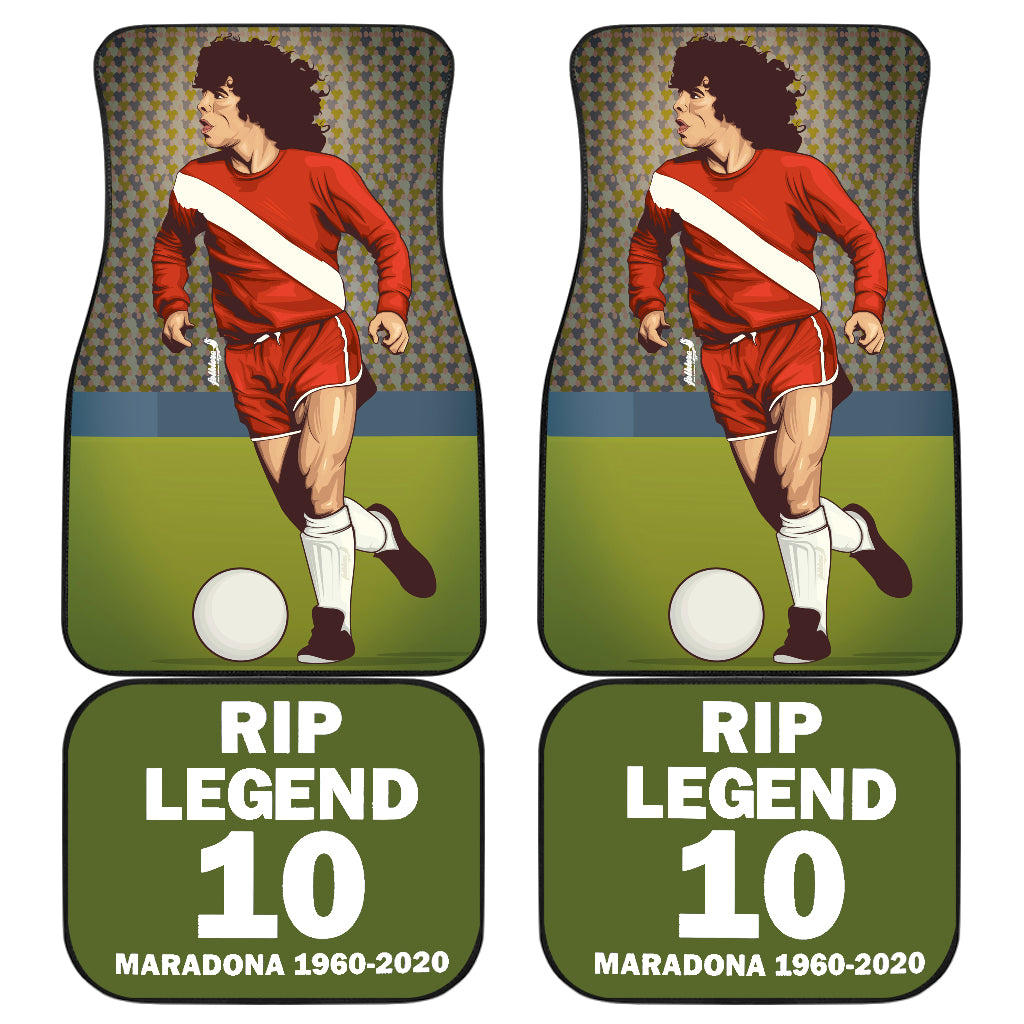 Diego Armando Maradona 10 Rip 1969 2022 54 Car Floor Mats Custom Car Accessories Car Decor 2022