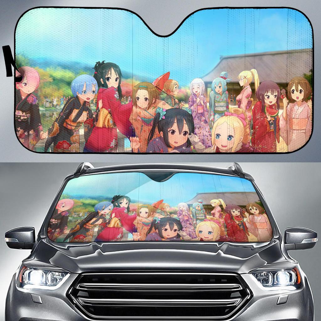 Shinobu Koyomi Tatsumaki Genos Saitama Chitoge Raku Kosaki Car Sun Shade Gift Ideas 2022