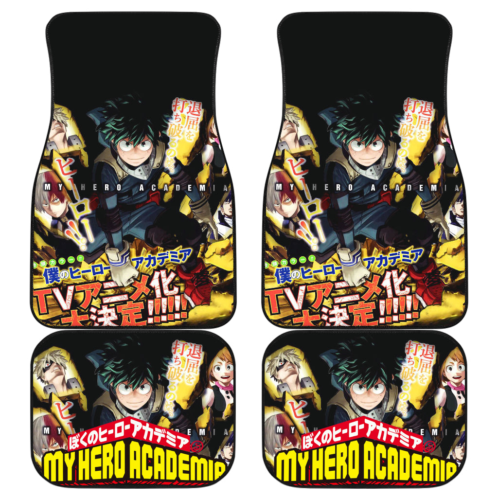 My Hero Academia 8 Anime Car Floor Mats Custom Car Accessories Car Decor 2021