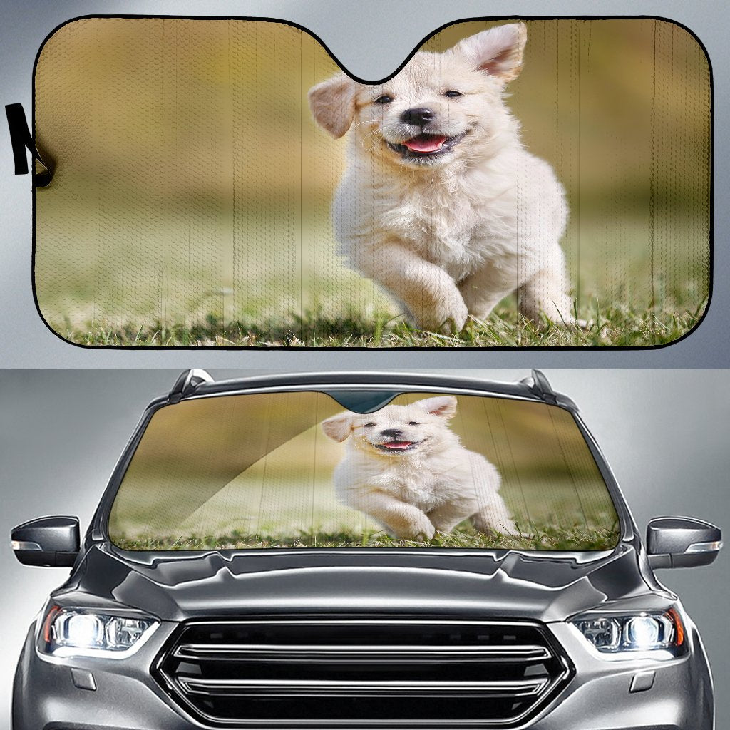 Playful Golden Retriever Puppy Sun Shade Gift Ideas 2022