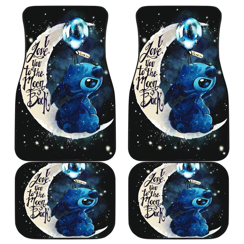 Stitch Love You To The Moon Car Floor Mats