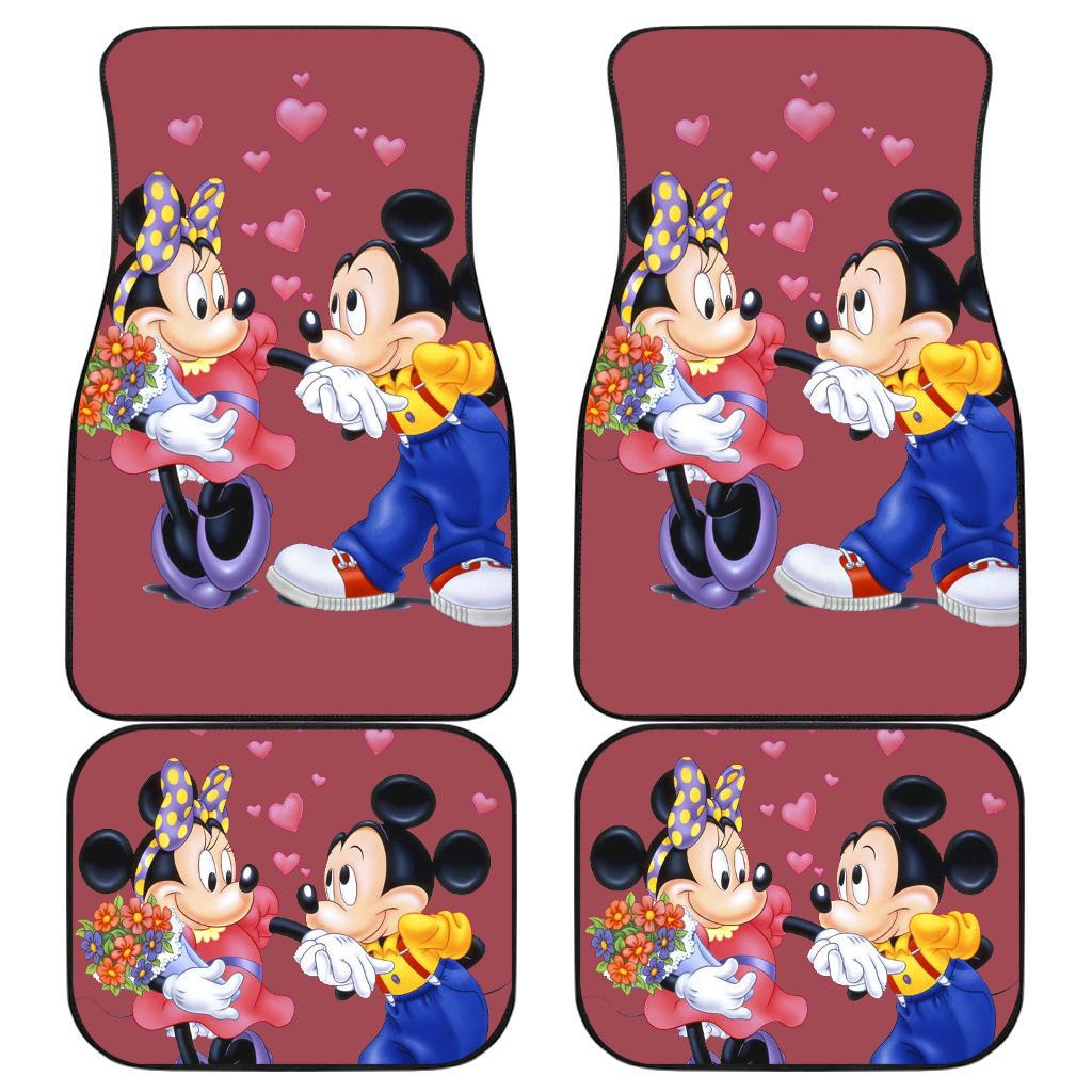 Mice And Minnie Mouse Car Floor Mats Cartoon Fan Gift