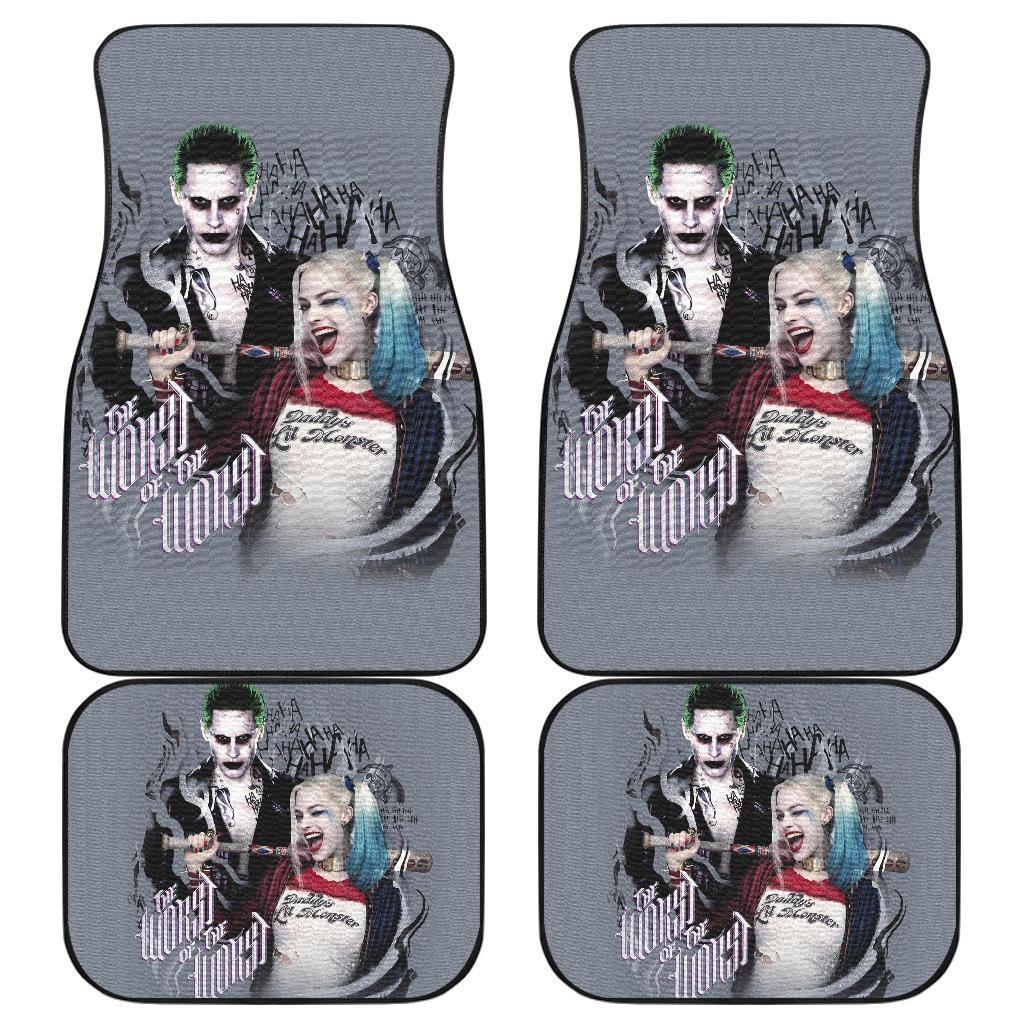 Joker & Harley Quinn Suicide Squad Movie Car Floor Mats