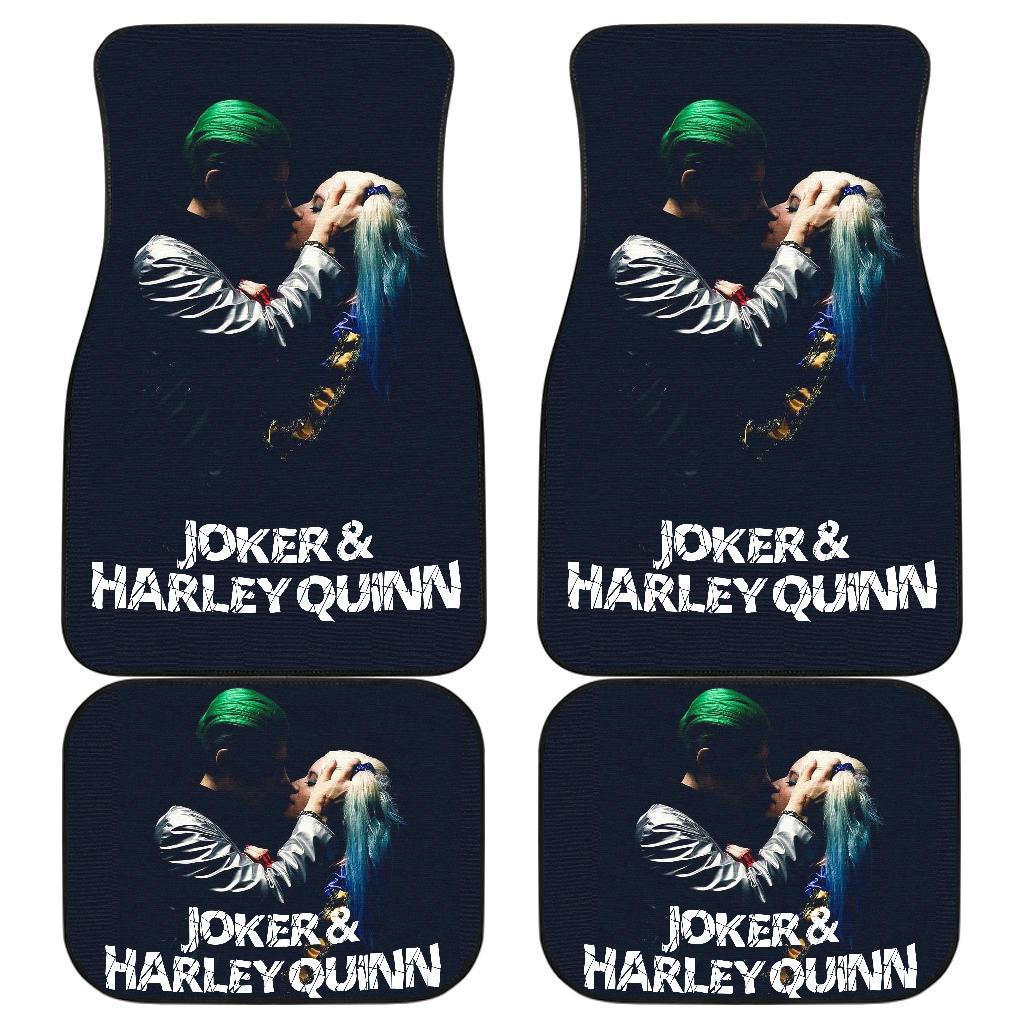 Movie Suicide Squad Car Floor Mats Joker & Harley Quinn