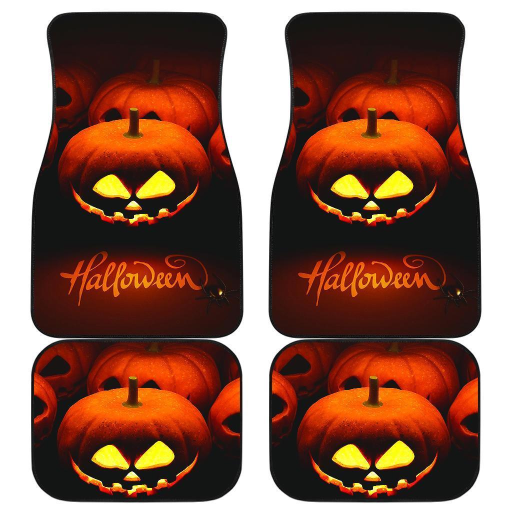 Halloween Pumpkin Laugh New Car Floor Mats