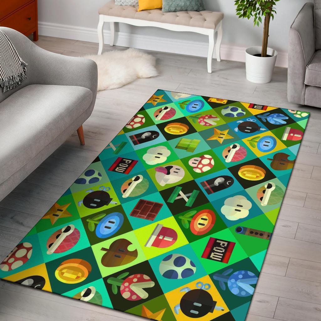 Mario 3D Area Rug Carpet