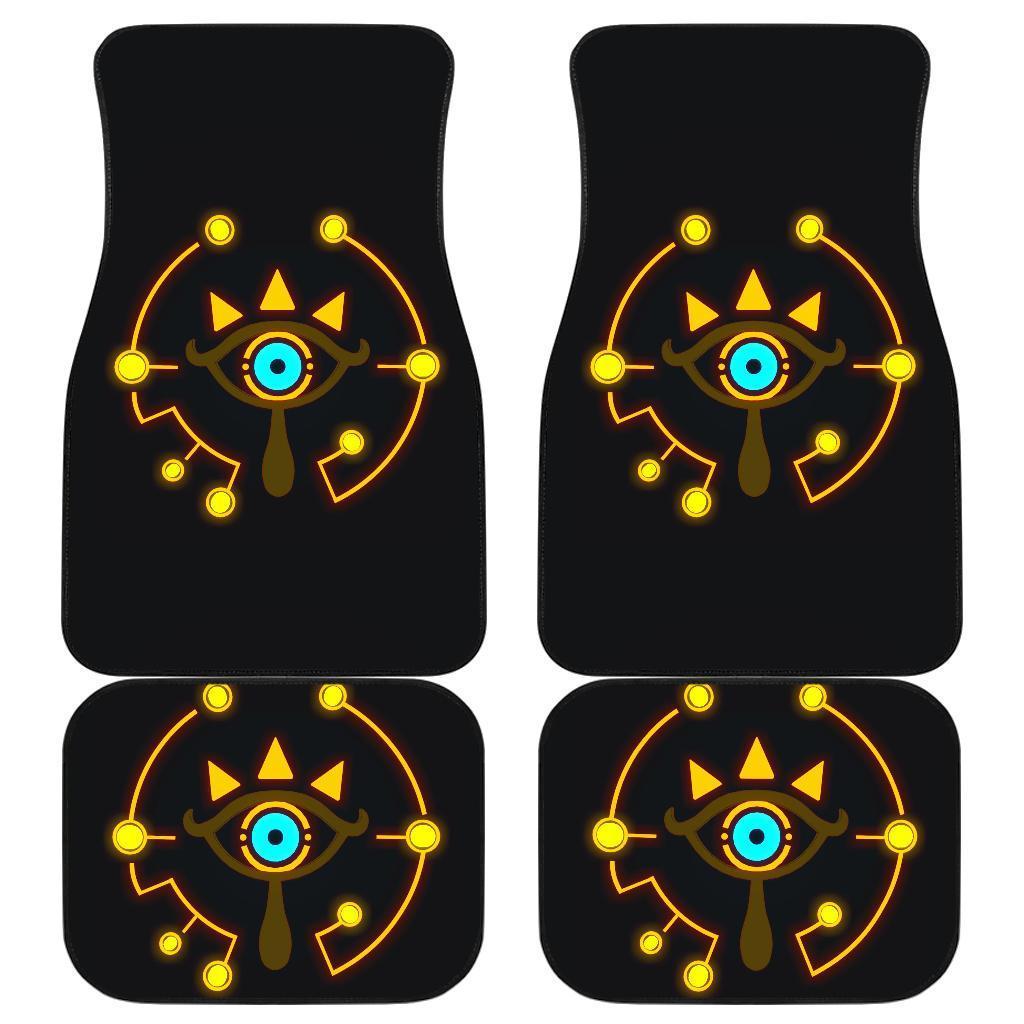 Legend Of Zelda Eye Logo In Black Theme Car Floor Mats