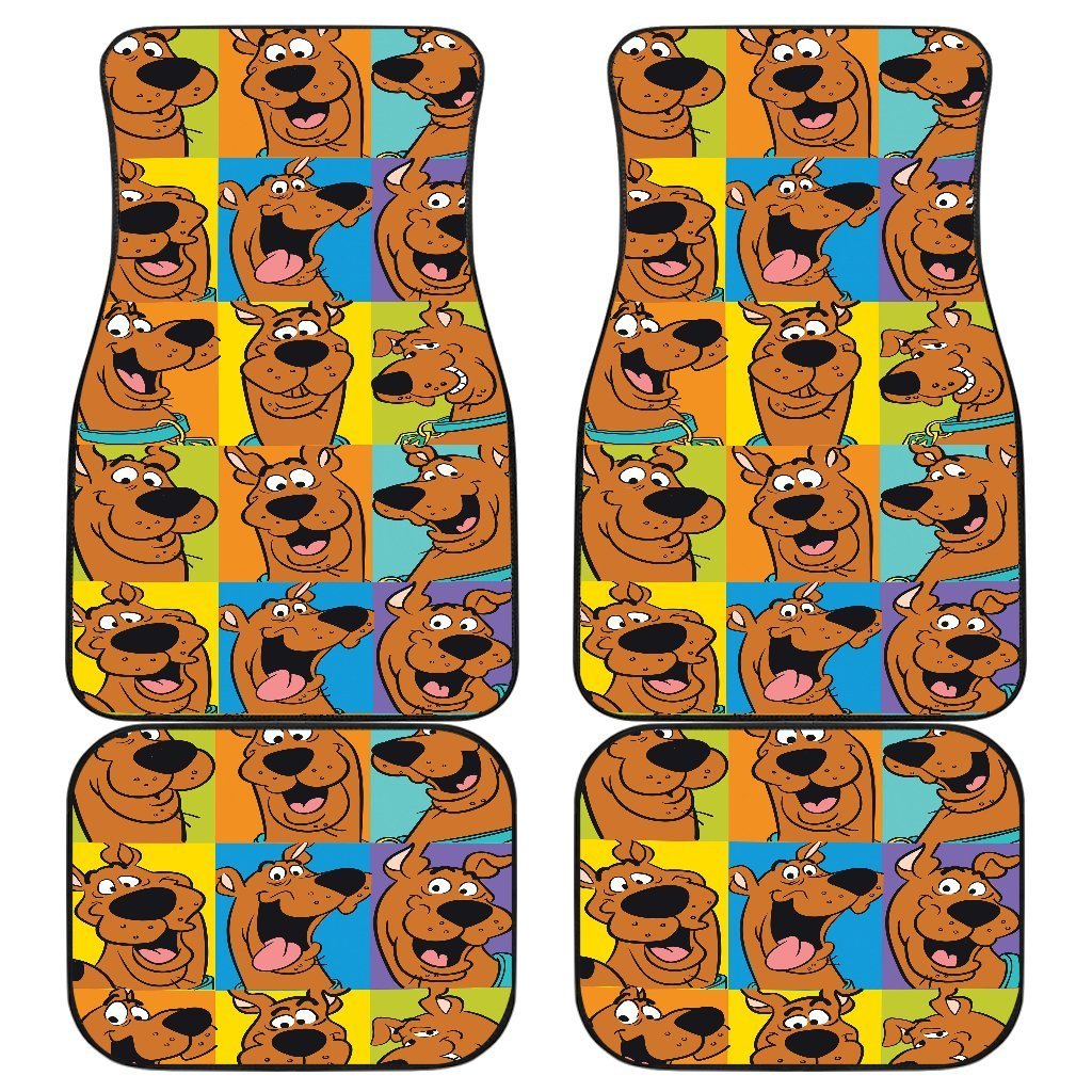 Schooby Doo Face Shades Cartoon Car Floor Mats Amazing Best Gift Ideas 2022