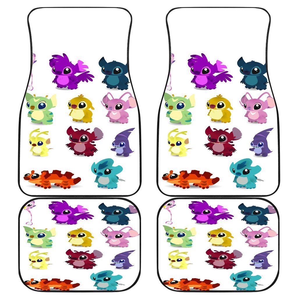 Stitch Brothers Colorfull Cartoon Car Floor Mats