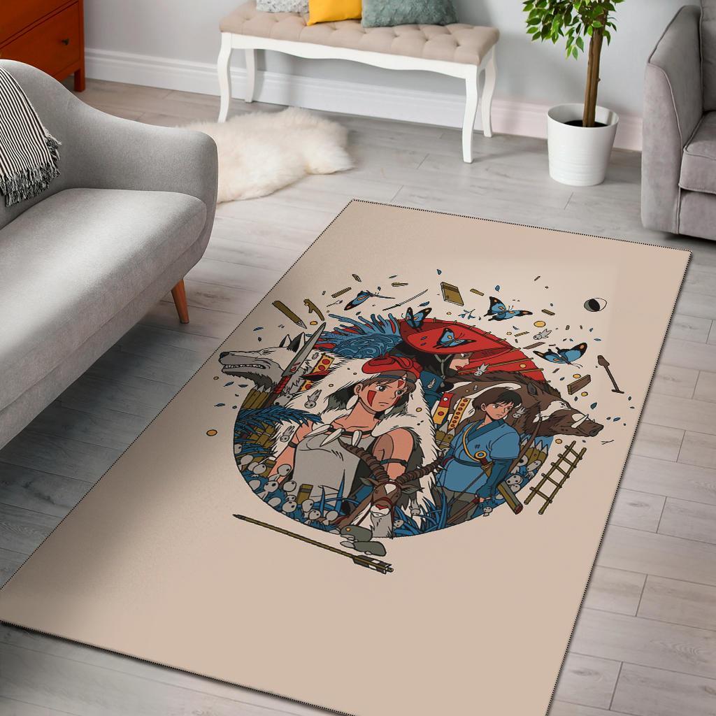 Princess Mononoke Area Rug Carpet