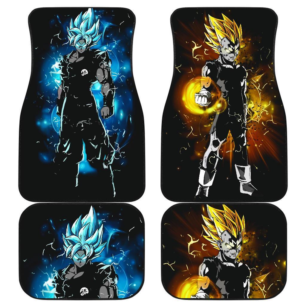 Goku & Vegeta Ultimate Saiya Fight Car Floor Mats