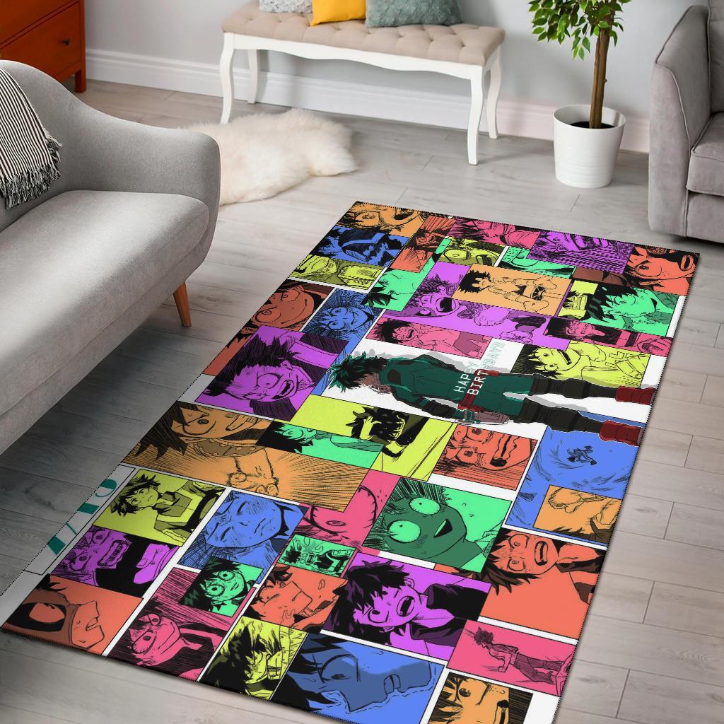 Izuku Midoriya Happy Birthday Area Rug Carpet