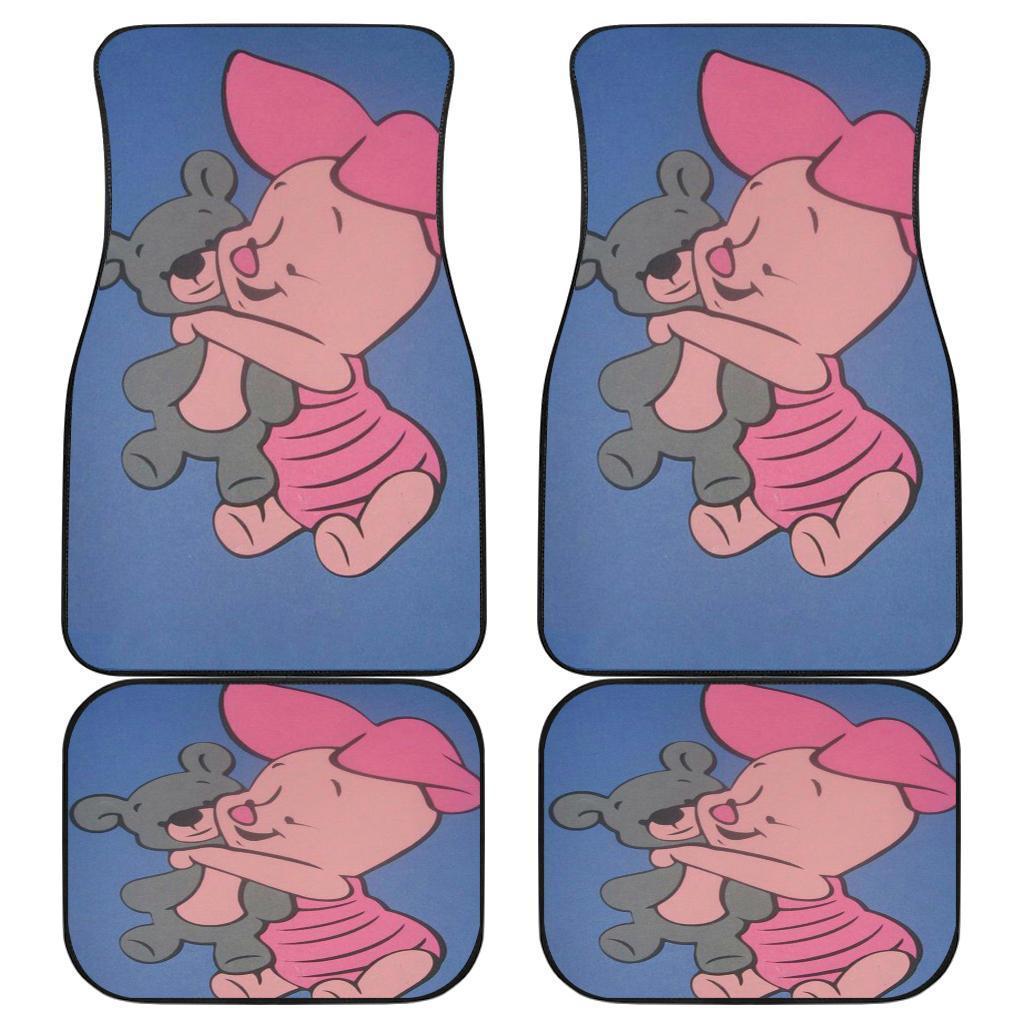 Piglet And Teddy Cartoon Wlat Car Floor Mats