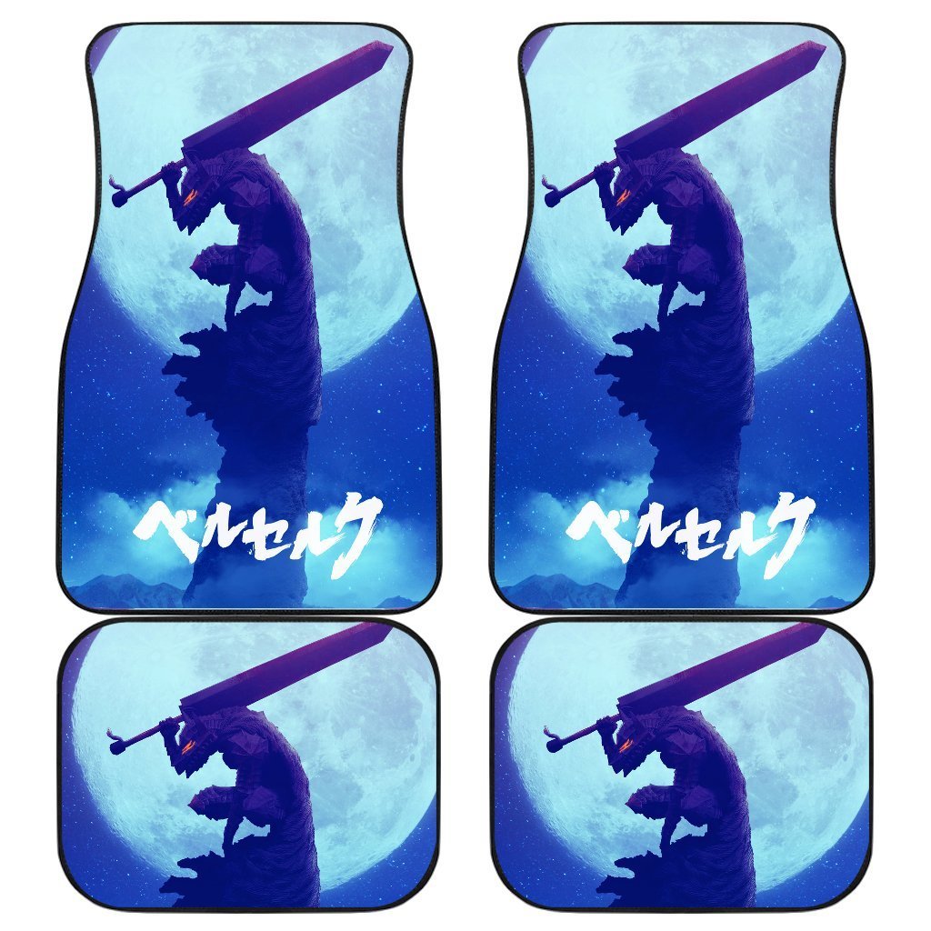 Guts Under Moon Lights Berserk Anime Car Floor Mats