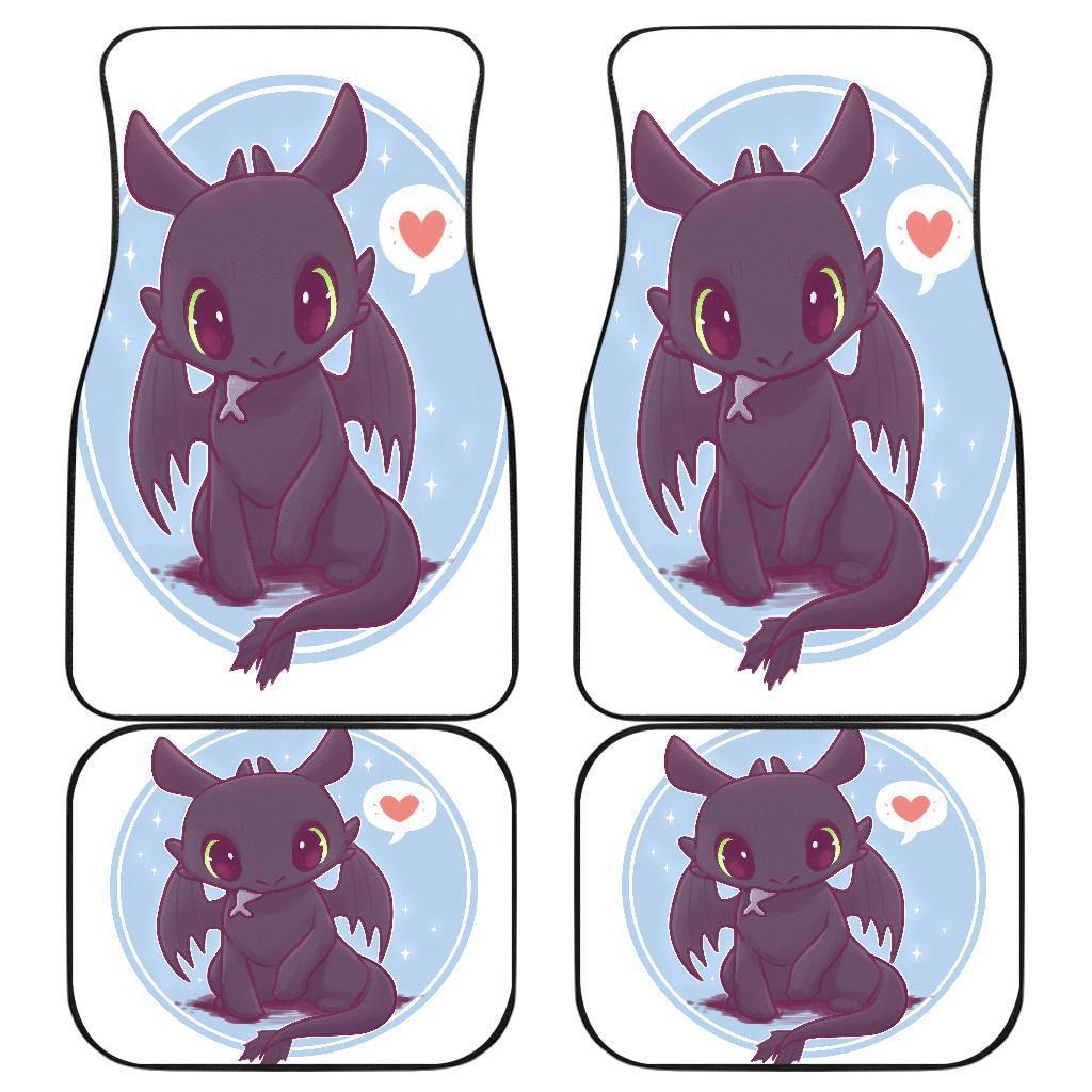 Cute Toothless How To Train Your Dragon Car Floor Mats