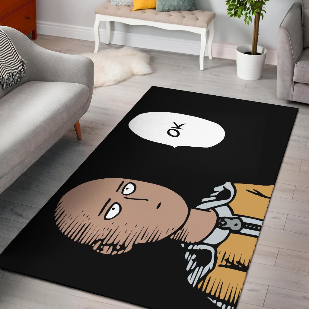 One Punch Man Ok Area Rug Carpet