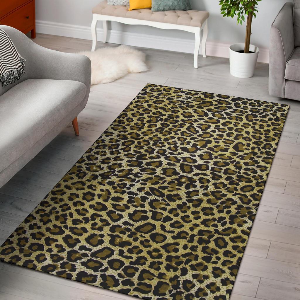 Leopard Cheetah Animal Area Rug Carpet