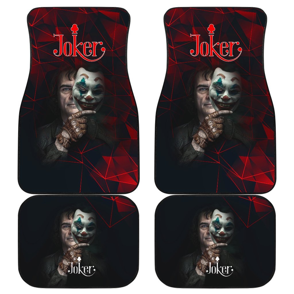 Joker Criminal Mask Blood Theme Car Floor Mats