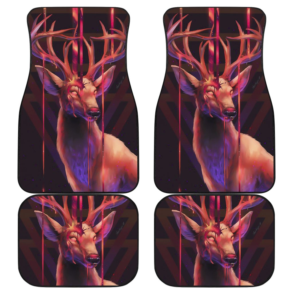 Deer Art Design Car Floor Mats Animals Fantasy