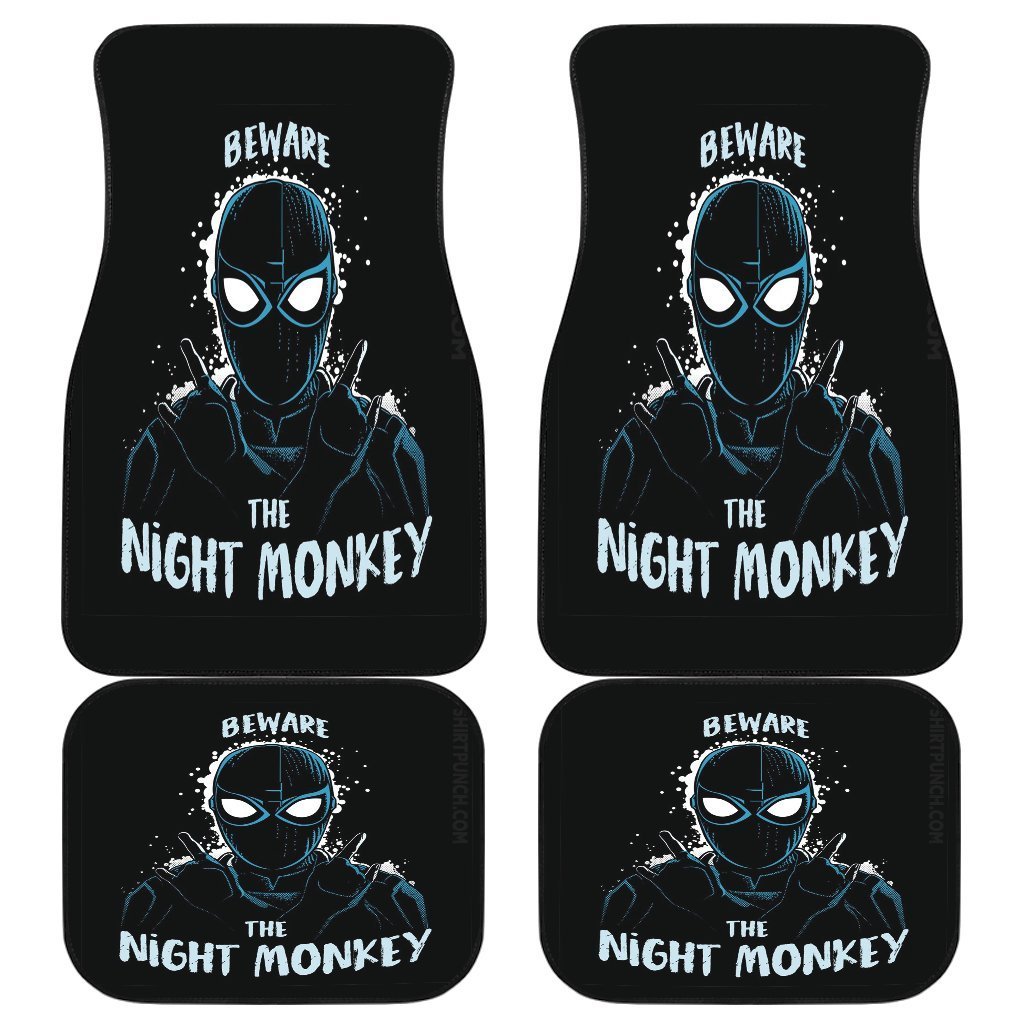 Spiderman Night Monkey Spider Verse Car Floor Mats