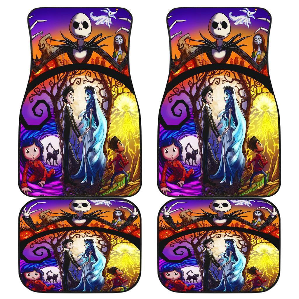 Nightmare Before Christmas Wedding Cartoon Car Floor Mats