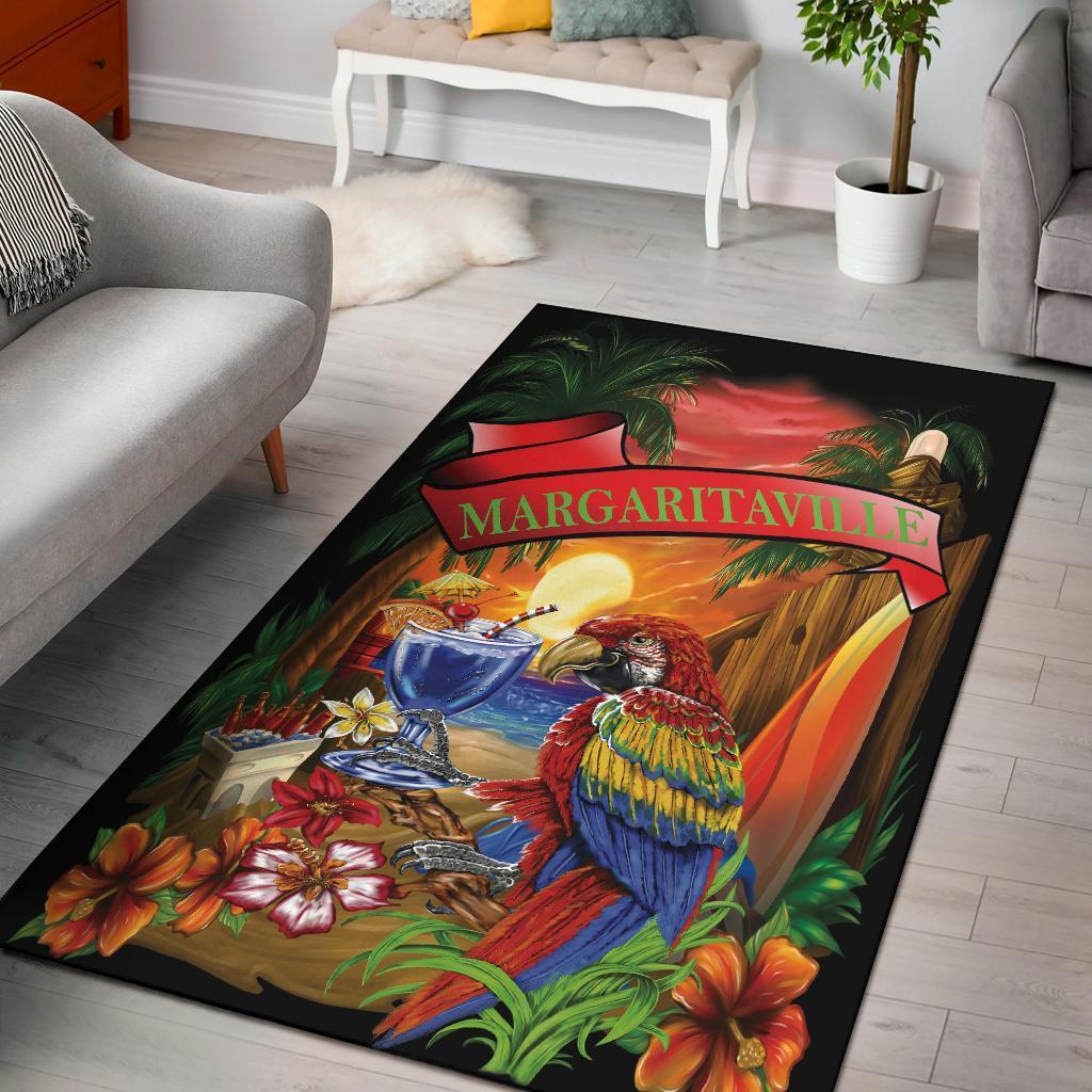 Margaritaville Area Rug Carpets Black Parrot Beach Area Rug Carpets