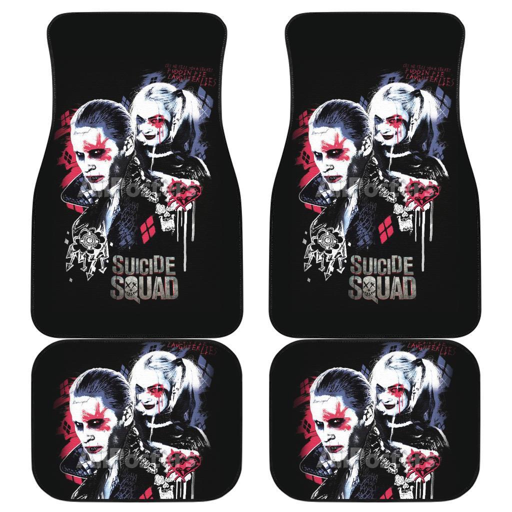 Joker & Harley Quinn Car Floor Mats Suicide Squad Movie