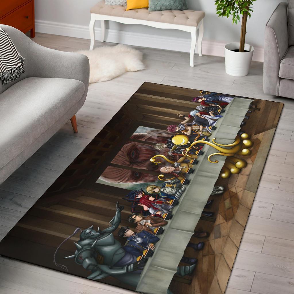 Anime Last Supper Area Rug Carpet